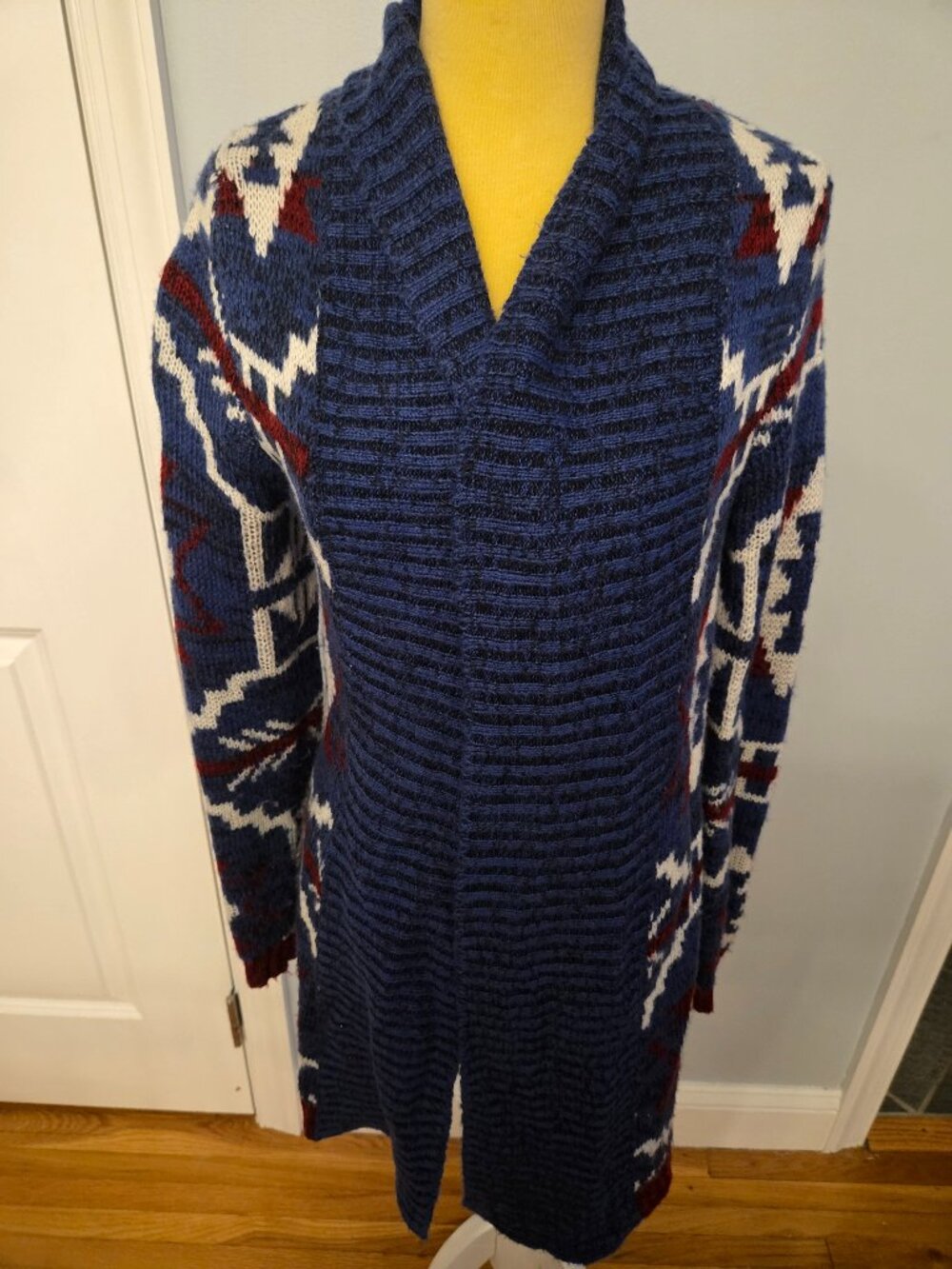 Charlotte Russe Aztec Design Duster Sweater